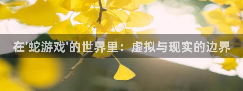 杏宇娱乐平台最新版下载苹果版：在\'蛇游戏\'的世界里：虚拟